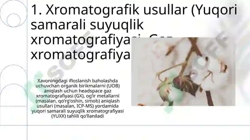 Xavoning changligini tekshirish usullari va ifloslashganligini aniqlash 3