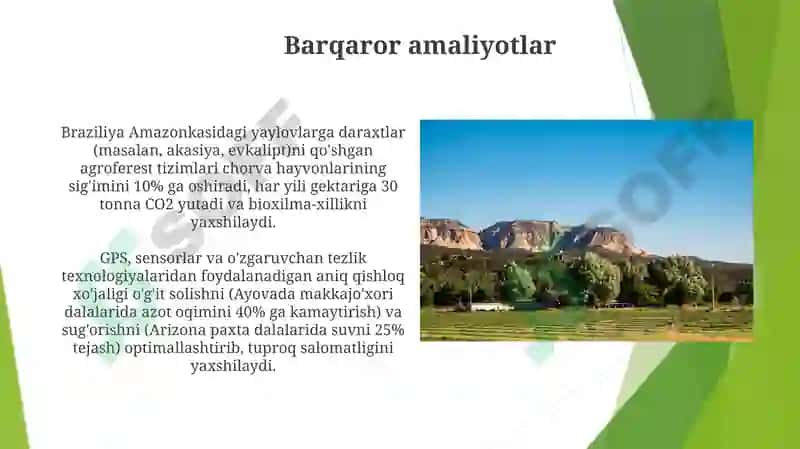 Barqaror dehqonchilik amaliyoti 3