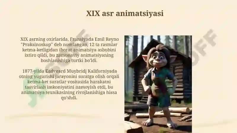 Animatsion Faoliyat tarixi 3