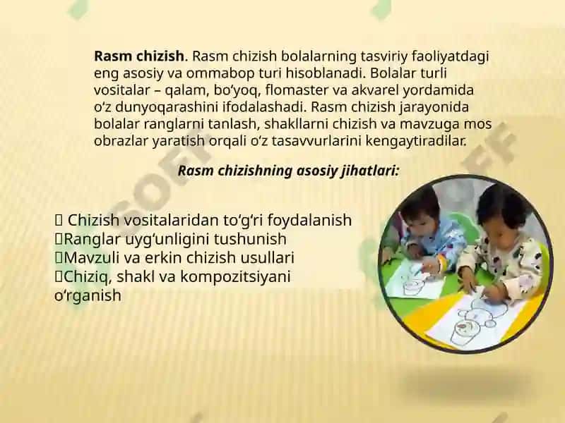 Tasviriy faoliyat turlari 3
