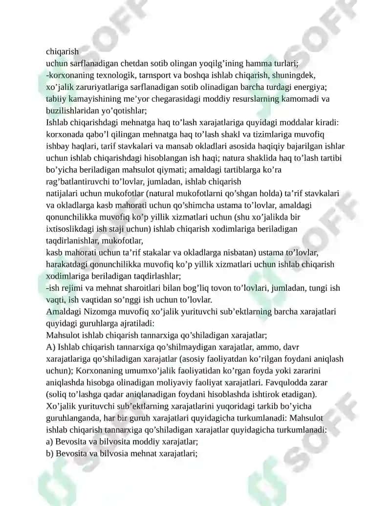 ISHLAB CHIQARISH VA NOISHLAB CHIQARISH XAJATLARI 3