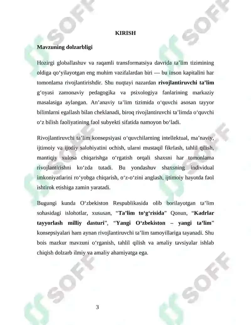 RIVOJLANTIRUVCHI TA’LIMNING PSIXO-PEDAGOGIK ASOSLARI 3