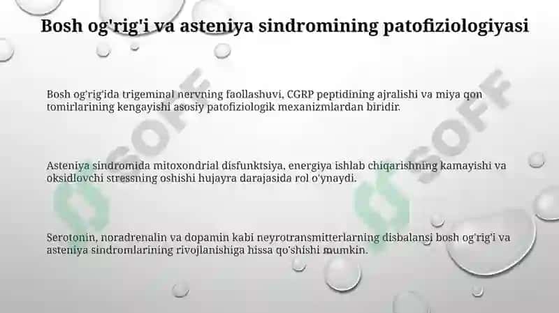 Bosh ogʻriqlari va astsenik sindromida farmatseftik yordam sindromlari 3