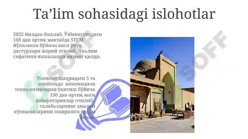 Ta'lim sohasidagi islohotlar 3