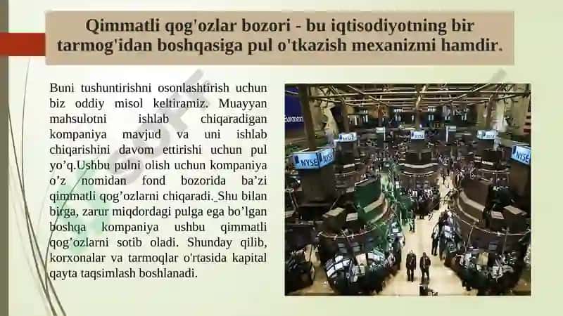 Qimmatli qog'ozlar bozori 3
