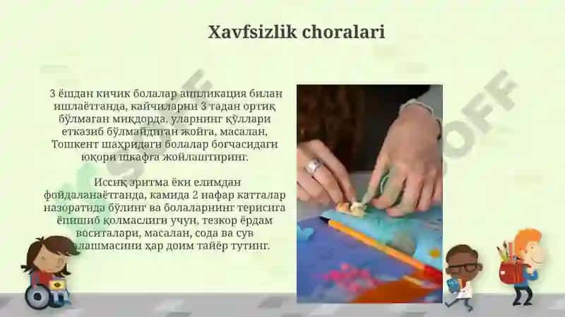Maktabgacha yoshdagi bolalarni applikatsiya ishlariga o'rgatish 3
