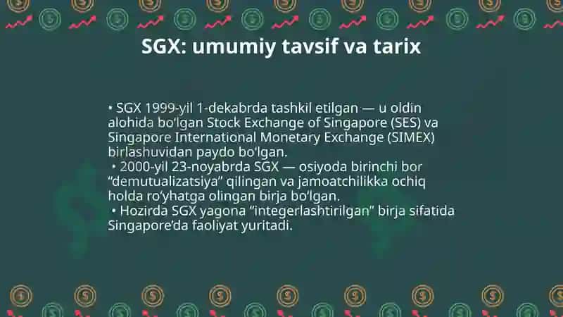 Singapur birja faoliyati tizimi 3