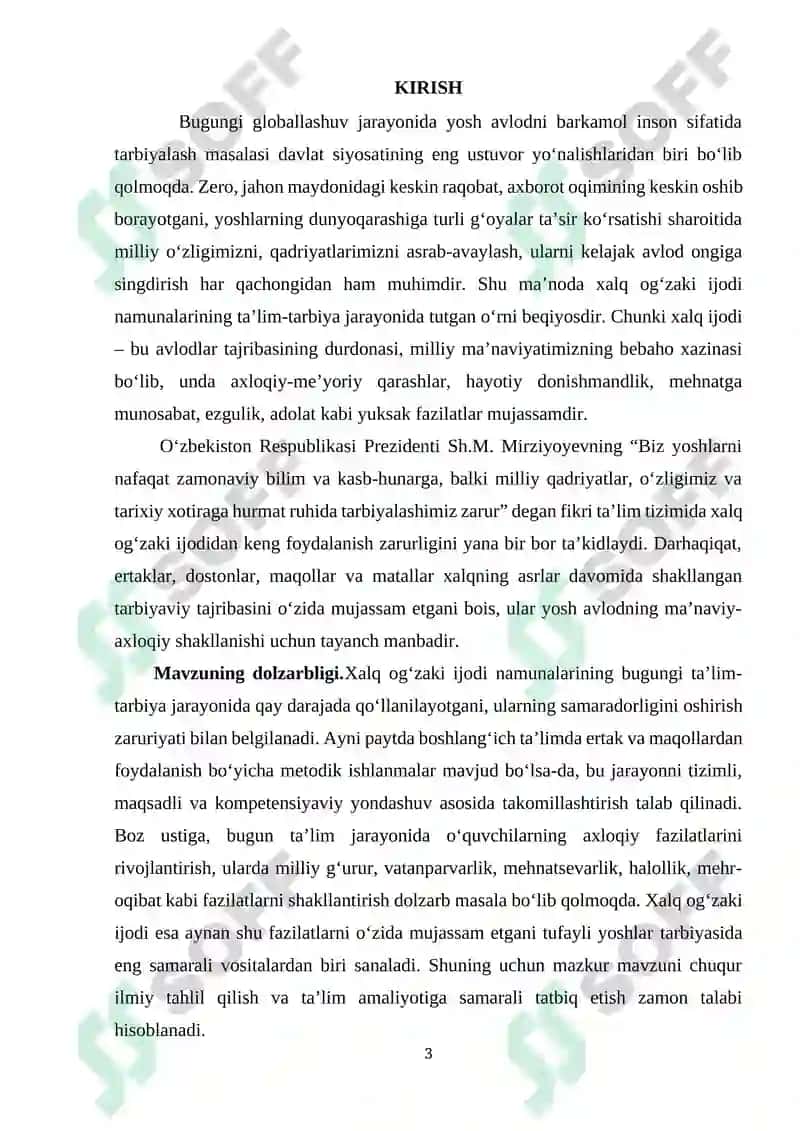 XALQ OG’ZAKI IJODI NAMUNALARIDA TA’LIM-TARBIYA MASALALARI 3