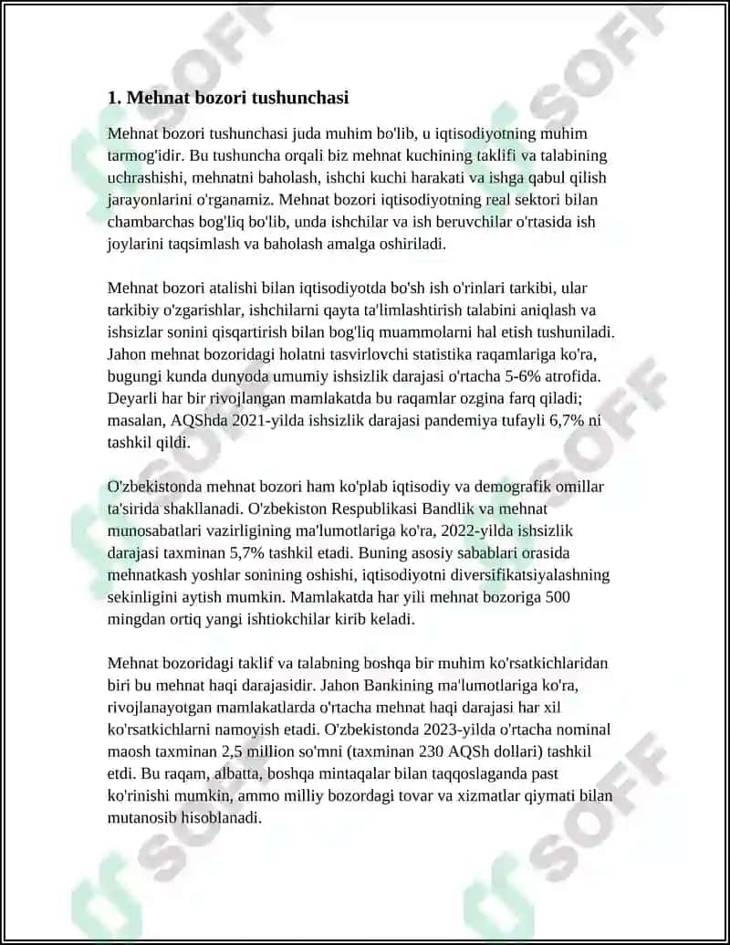MEHNAT MUNOSABATLARDA MEHNAT BOZORINING ROʻLI 3