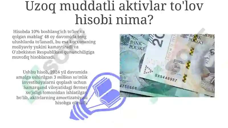 Uzoq Muddatli Aktivlar To'lov Hisobi 3