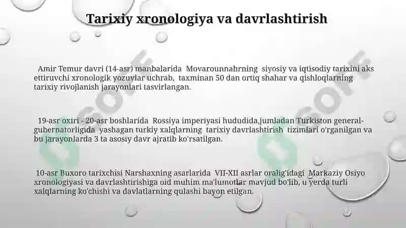 Tarixni Yozishdagi Manbalar va Interpretatsiya 3