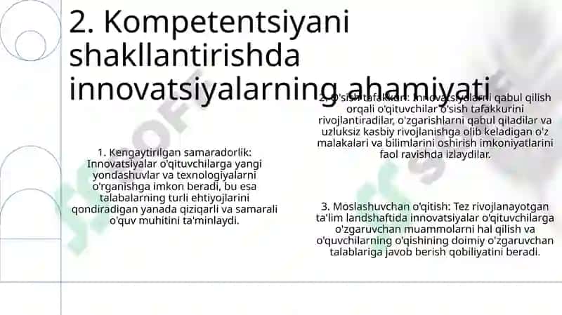 Pedagogik Kampetentlikni Shakllantirishda Innovatsiya 3