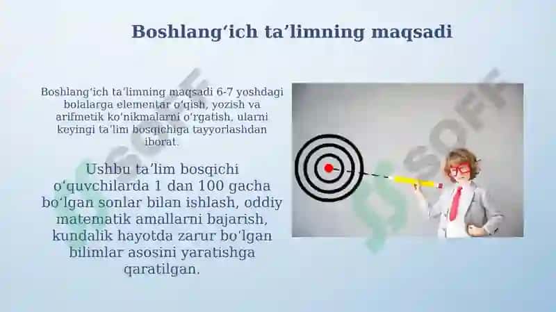 Boshlang'ich ta'limning maqsadi va vazifalari 3