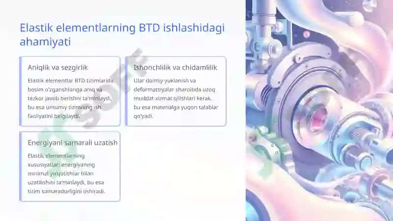 Elastik elementlarning BTD materiallari 3