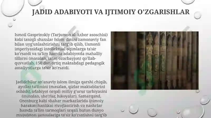 Jadid Adabiyoti va Ijtimoiy O'zgarishlar 3