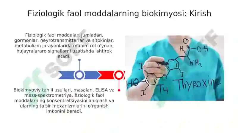 Fiziologik faol moddalar va endokrin tizimi biokimyosi 3