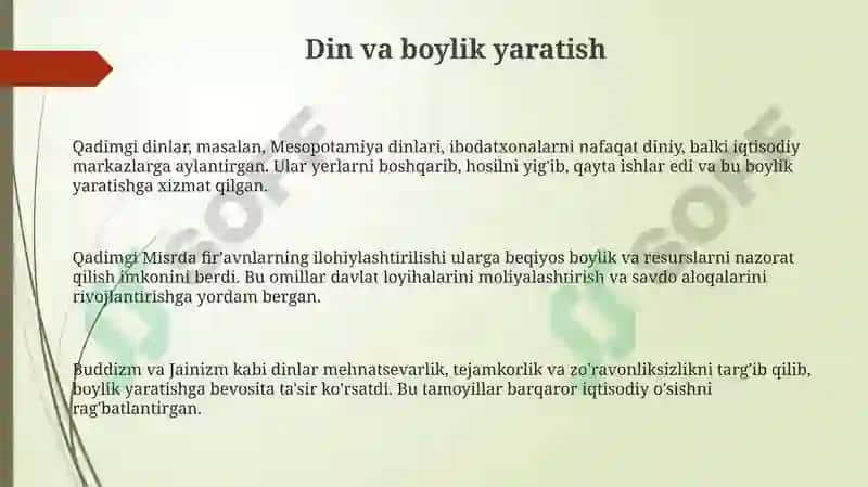 Qadimgi dinlarning iqtisodiy jihatlari 3