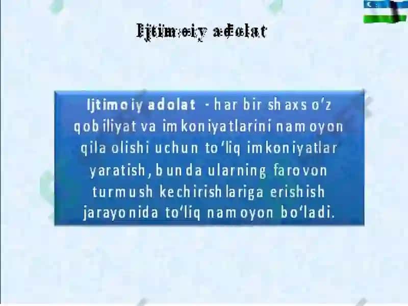 Demokratik jamiyat qurishda kuchli ijtimoiy himoya vaadolat tamoyillari 3