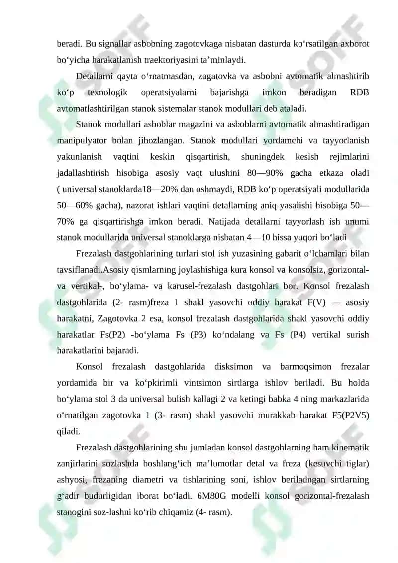 RDB texnologik jihozlarini surish harakat yuritmasini kinematik sxemalarini tahlili 3