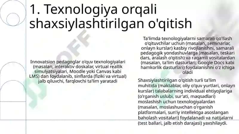 Innovatsion pedagoglar o'quv texnologiyalari 3
