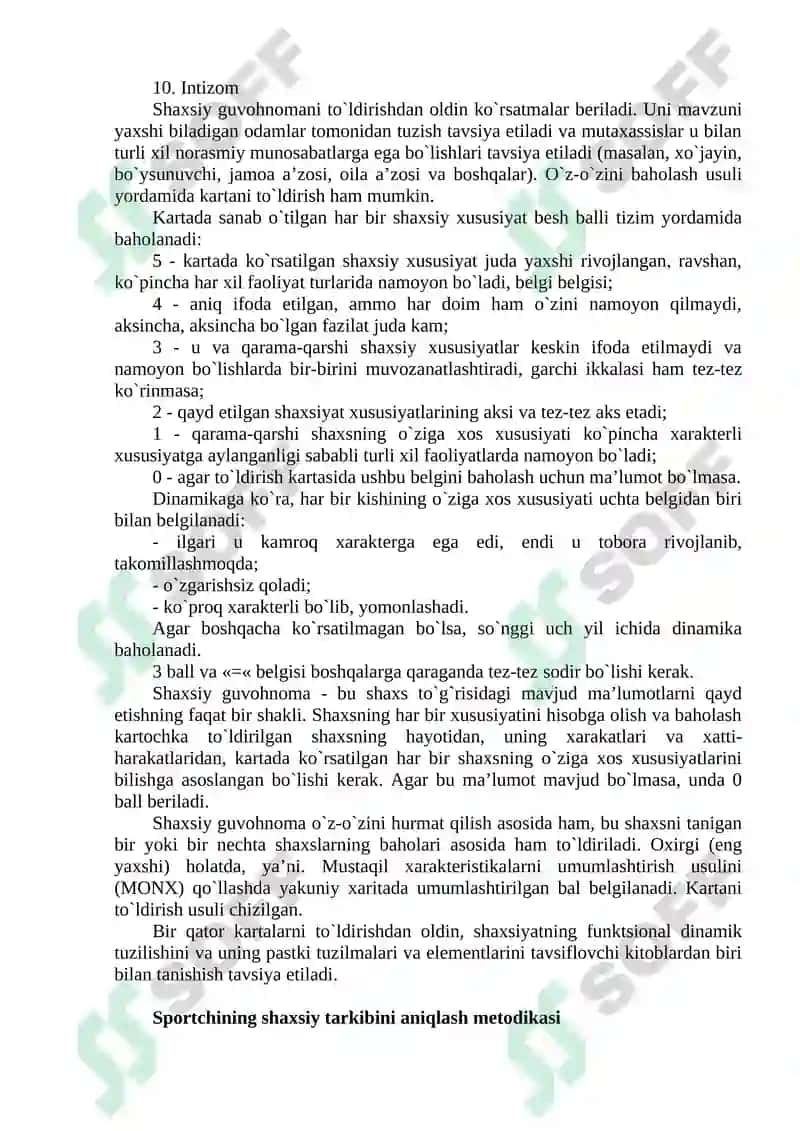 Sport psixologining faoliyatida diagnostika 3