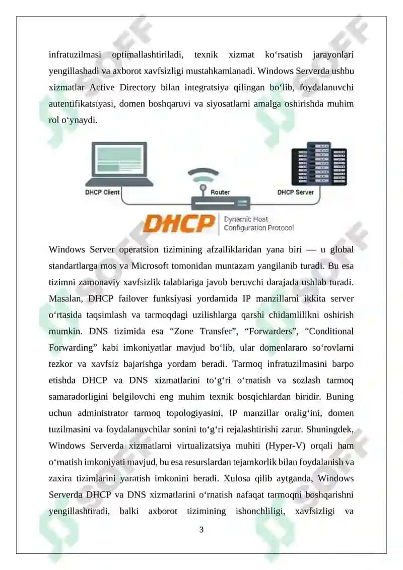 Windows server operatsion tizimi 3
