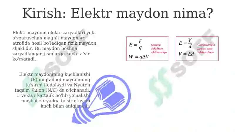 Elektr maydonvaish 3