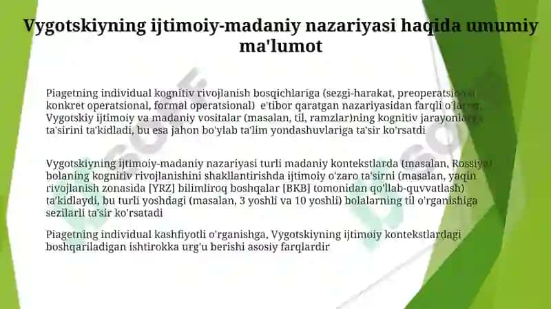 L.S. Vigotiskiy talimoti psixologik yondashuvlari 3