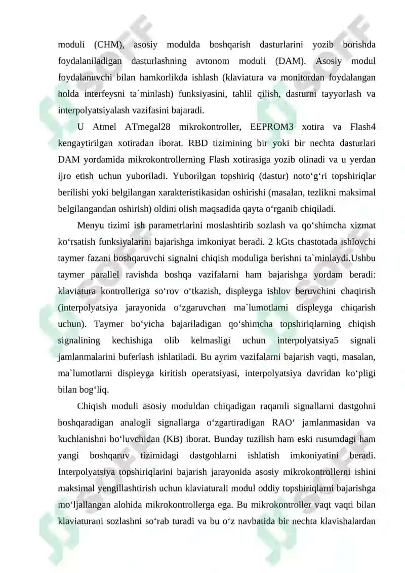 Avtomatlashtirilgan RDB texnologik jihozlari 3