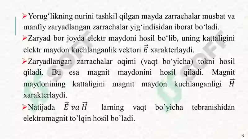 Maksvellning Elektromagnitmaydoni 3