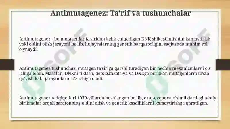 Antimutagenez 3
