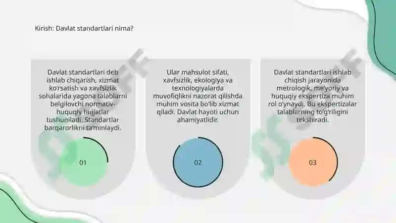 Davlat standartlarini ishlab chiqishda metrologik me’yoriy va huquqiy ekspertiza 3