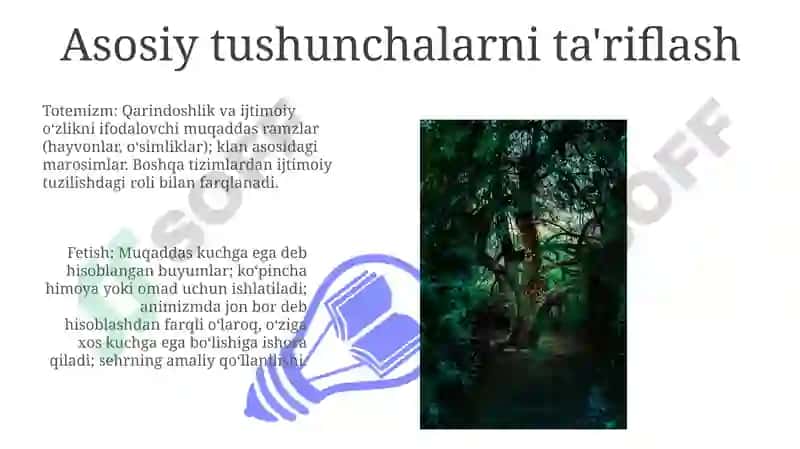 Totimizim, animizm va fetishizim, sehr magiyalarning qiyosiy tahlili 3