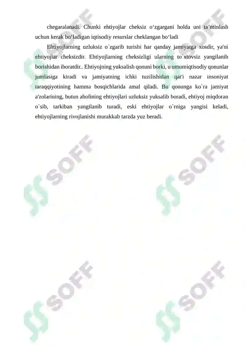 Ijtimoiy - iqtisodiy ehtiyojlar, ularning tarkibi va turkumlanishi 3