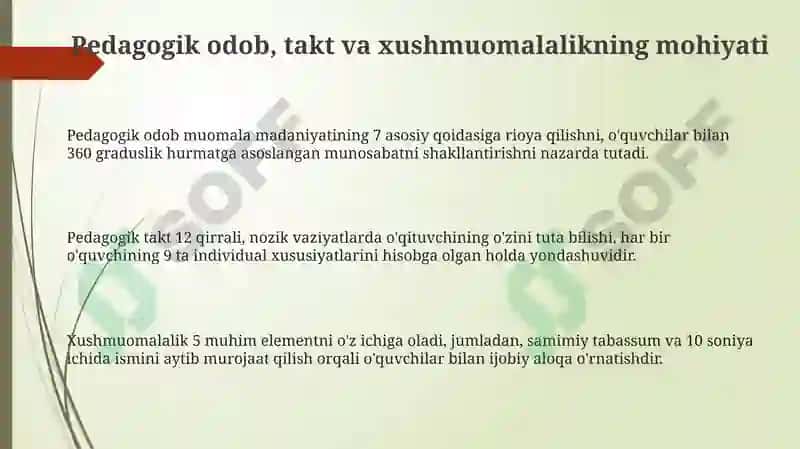 Pedagogik odob, takt va xushmuomalalikning mohiyati 3