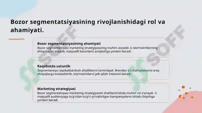 Bozor sigmentatsiyasi 3
