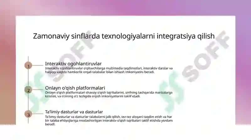 Zamonaviy darslar 3