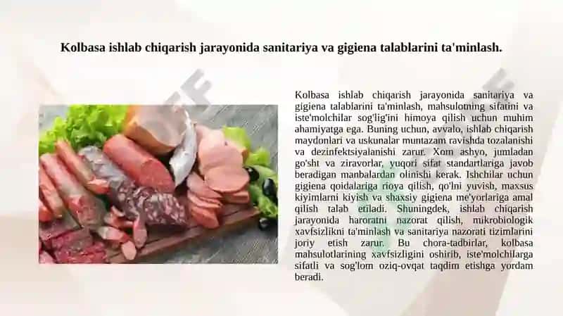 Kolbasa ishlab chiqarish 3