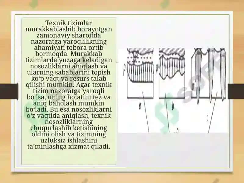 Nazoratga yaroqlilikni baxolash ko‘rsatkichlari 3