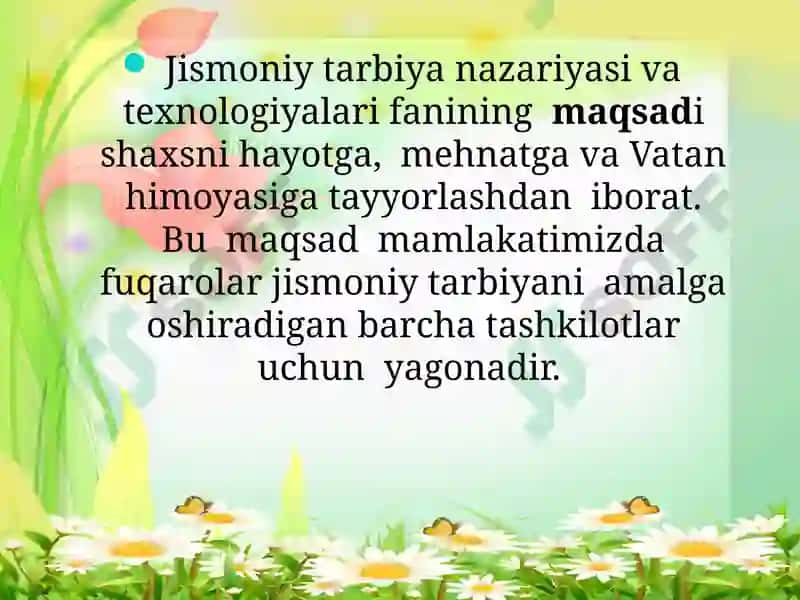 Bolalar jismoniy tarbiyasi fanining umumiy masalalari 3