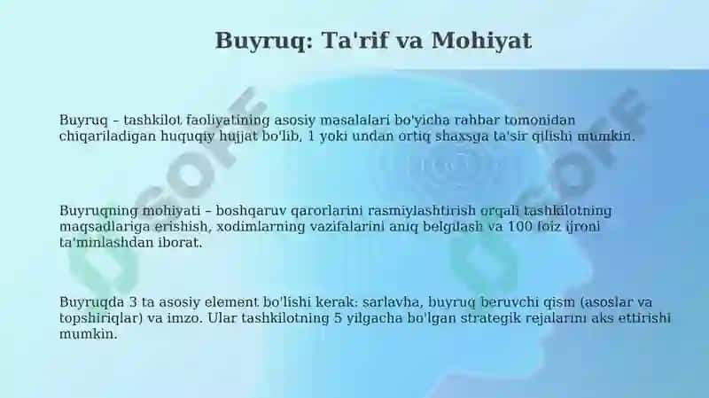 Farmoyish hujjatlari 3