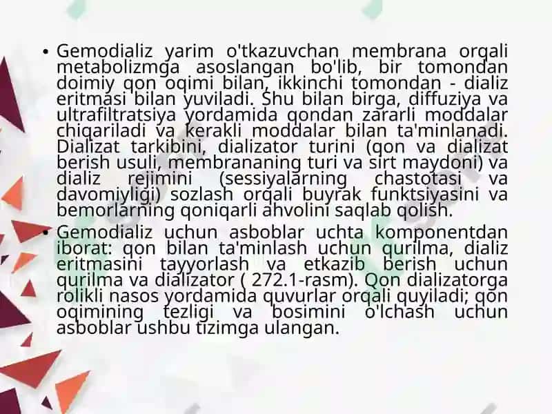 Gemodializ apparati 3