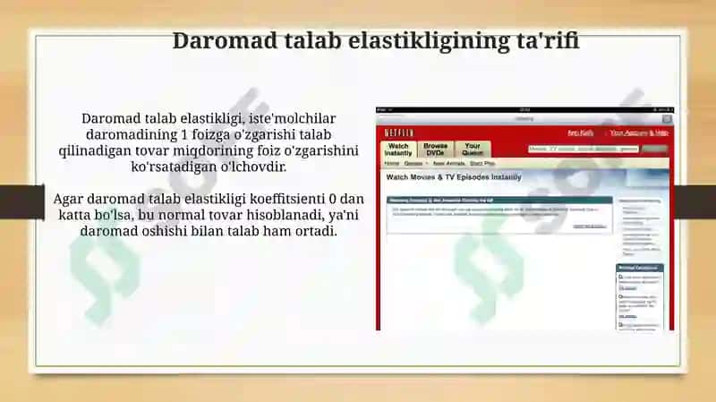 Daromad talab elastikligi 3