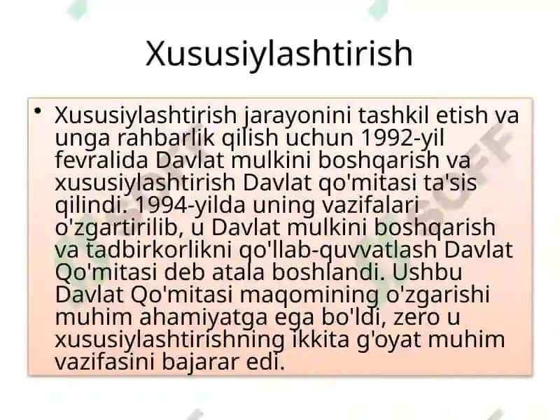O‘zbekistonda Bozor Munosabatlarining Rivojlanishi 3