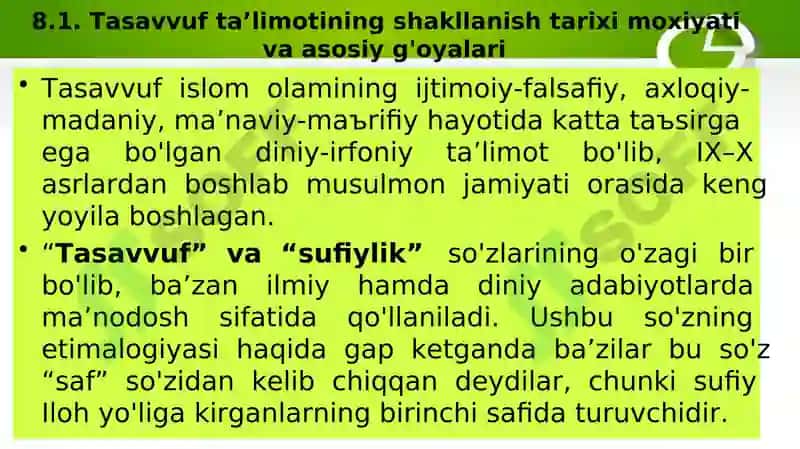 TASAVVUF TA’LIMOTINING SHARQ MADANIYATIGA TA’SIRI 3
