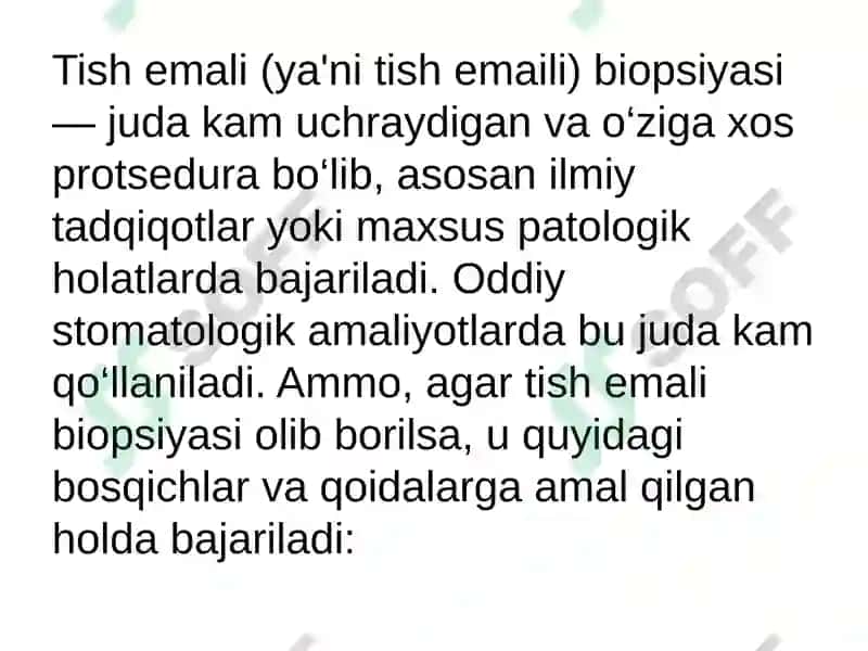 Tish emali biopsiyasi 3