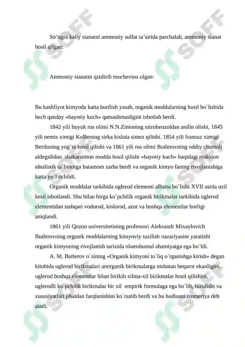 Organik kimyo fani 3