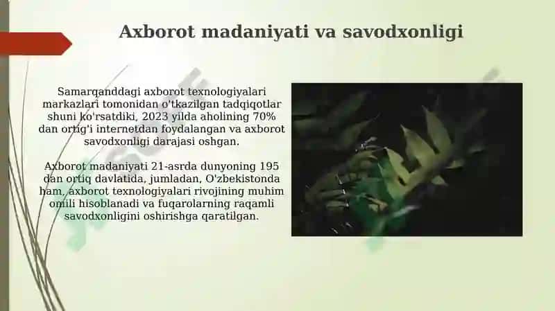 Axborot madaniyati va savodxonligi 3