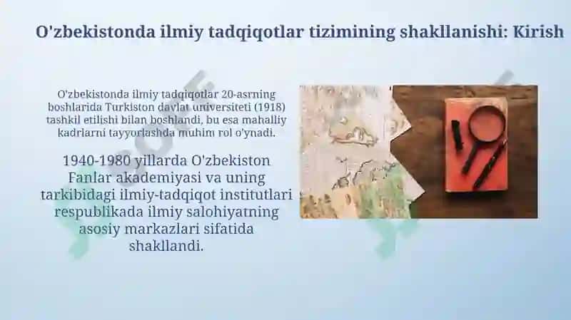 O'zbekistonda ilmiy tadqiqotlar tizimi 3
