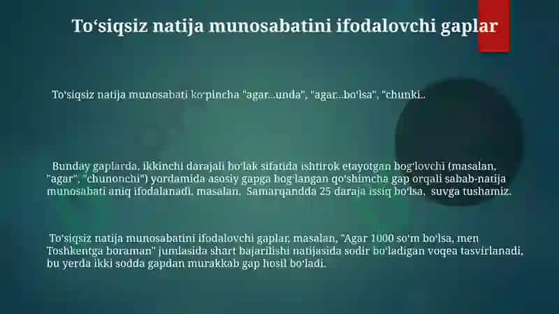 Murakkab gaplar 3